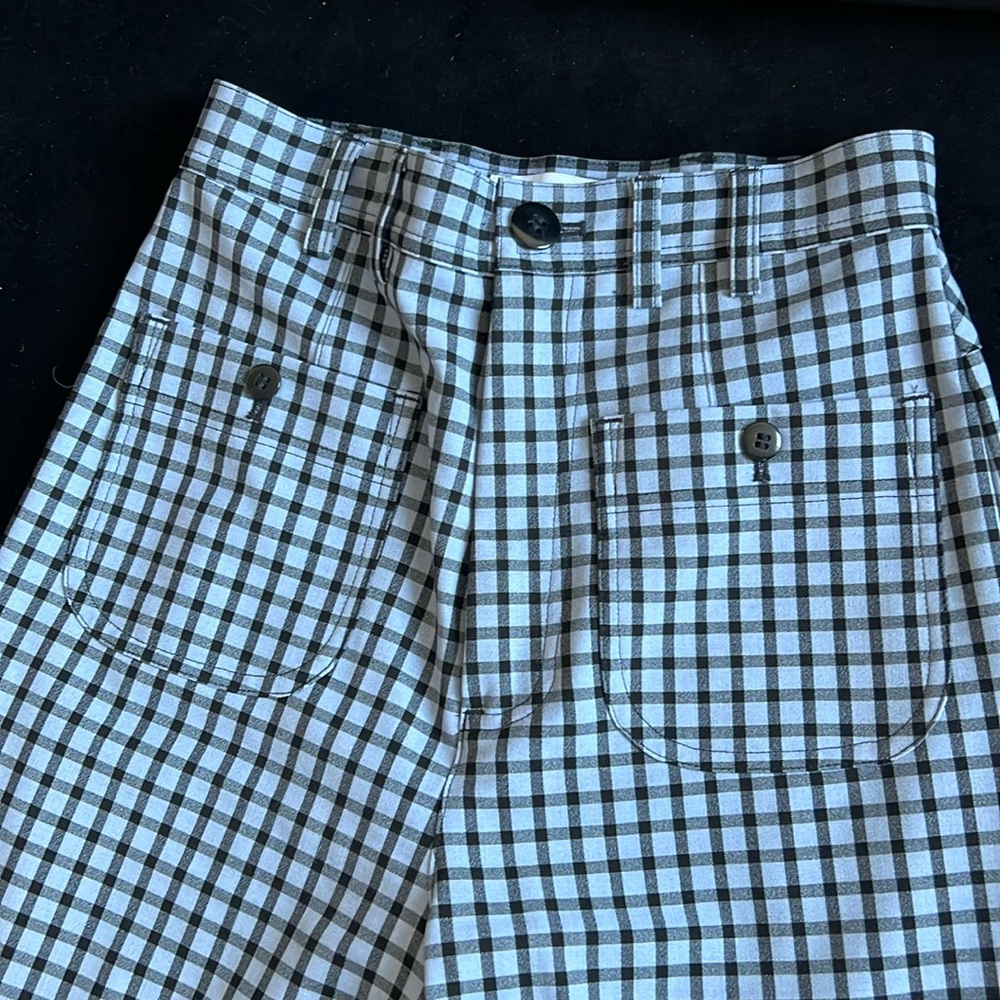 & Other Stories High Waist Kick Flare Pants in Plaid